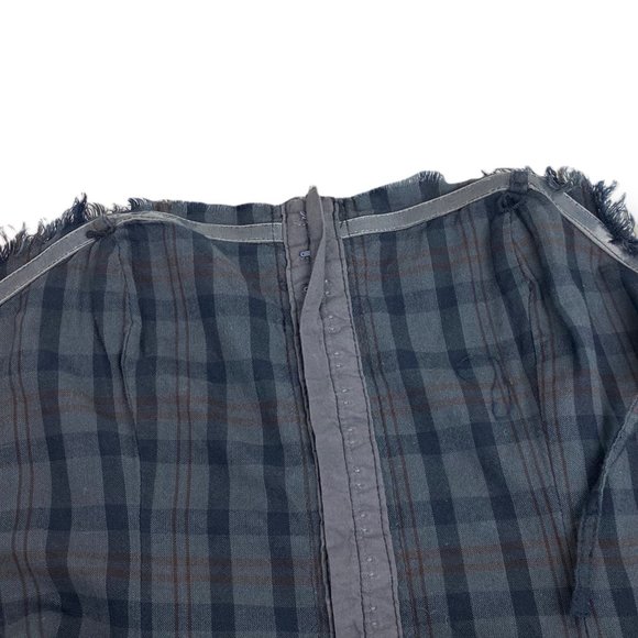 Anthropologie Maeve Gray Plaid Strapless Corset Dress size 0 - Picture 4 of 12